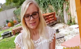 An adorable blonde kid named Alex Grey gets plowed by a cock and balls