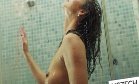 A hot MILF and a sensual shower