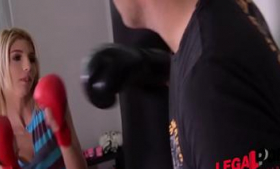 Boxing instructor GP415 rides Missy Luv's hard, veiny dick