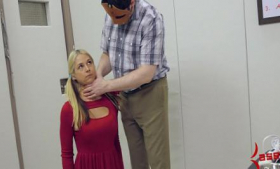 In a violent anal hatefuck on a pogo stick, a cute blonde schoolgirl is brutally abused by an enemy