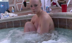 My hot tub is full of naked teens with huge tits