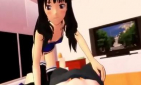 Sexy teen animation in 3D