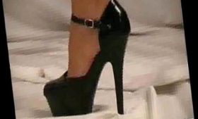 Roxana poses in high heels as she poses for the camera