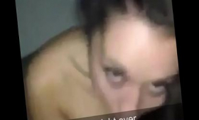 This brunette did a Snapchat blowjob