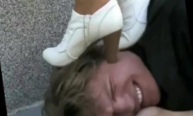 Blonde Trampling With Bitchy Brutality