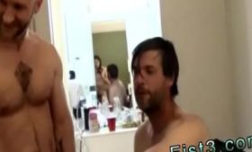 Gay man is naked and cumming dicks with his hands as he plays with kinky fuckers.