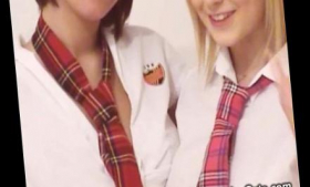 Changing nudes and rubbing tits by busy schoolgirl sluts