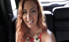 The POV of an Uber driver fucked by a redhead