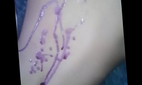 Wax experiment by teenage girls
