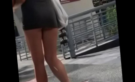 It's a booty cheek in a mini skirt