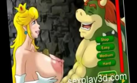 A prisoner is Princess Peach in the 3D sex game Hentai