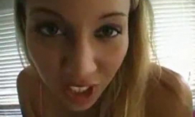 Nasty infacial fetish babe spreads pussy