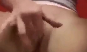 Ravishing blonde woman is about to have sex with her ex, in a hotel room