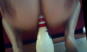 This is a bowling pin ride by Anal Slut