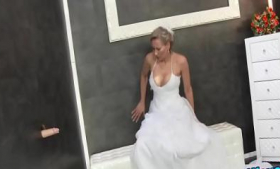 Bride of a fetish gets bukkake
