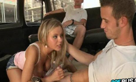 A couple of dudes get fucked by pornstar babe Bree Olson 23,