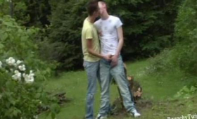 Naughty Twinks Fuck in the Forest