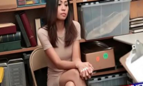 Naked Asian Shoplyfter Searches Deep