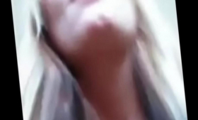 On Webcam, a college blond teen creampie