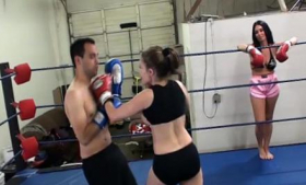 Beatdowns by femdom boxers - Wimp is dominated
